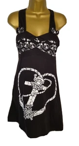 Poizen Industries Alternative Punk Goth Steampunk schwarz Baumwolle Stretchkleid S - Bild 1 von 8