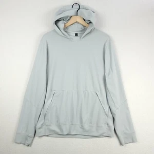 Lululemon Warped Sense Pullover Hoodie Herren Large Sea Salt Grau Atmungsaktiv Mesh - Bild 1 von 13