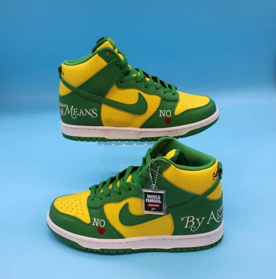 Talla 8.5 - Zapatillas altas Nike SB Dunk High Supreme By Any Means Brasil 2022 Foto 1 de 4