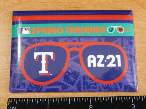 TEXAS RANGERS MLB 2021 OFFICIAL SPRING TRAINING CACTUS LEAGUE TEAM MAGNET NEW Cover