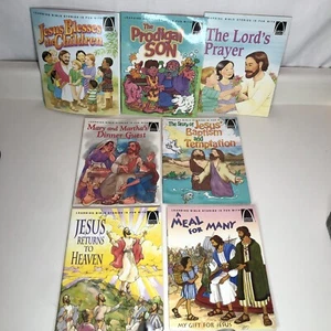 Vintage Lot of 7 Arch Books Kids Bible Stories Religious Homeschool 90’s 2000’s - Imagen 1 de 11