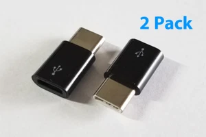Micro USB Female to USB Type C Male OTG Adapter for Samsung S8 S8+ S9 S9+ Note 9 - Picture 1 of 2