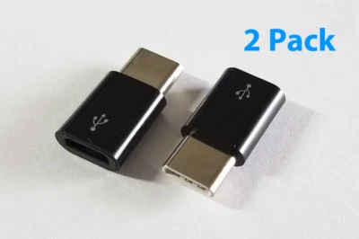 Adaptador Micro USB Hembra a USB Tipo C Macho OTG para Samsung S8 S8+ S9 S9+ Note 9 Foto 1 de 2
