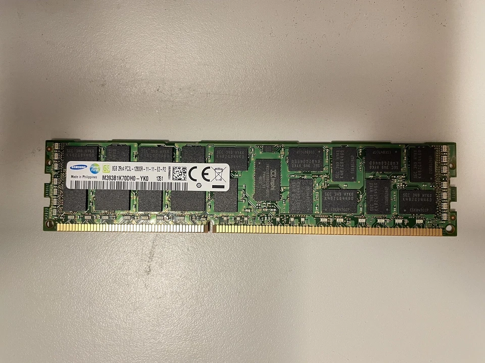 8GB Cisco 15-13637-02 Samsung 2Rx4 PC3L-12800R-11-11-E2-P2 M393B1K70DHO-YKO - Image 1 of 3