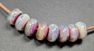 5 FISCHE ~ Handarbeit Lampwork Boro Zwischenring Perlen ~ Cimeron Sonnenuntergang (8) - Bild 1 von 2