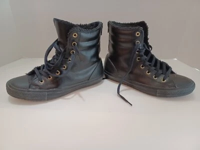 Converse CT AS Hi-Rise X-Hi Top Boot Junior US 4 UK 3.5 EUR 36 Black 653387c - Image 1 of 4