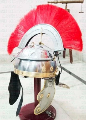 Casco Centurión Navidad Imperial Romano Réplica Romana Ciruela Roja Disfraz Casco Foto 1 de 4