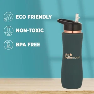 Copper Water Bottle with Sipper with Leak Proof for Ayurveda Health Benefits - Picture 1 of 6