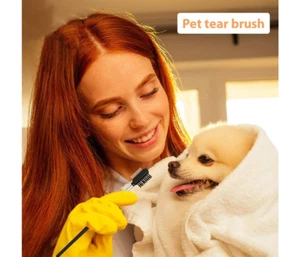 Pet Eye Comb Brush Pet Tear Stain Remover Comb Double-Sided Eye Grooming Brush R - Picture 1 of 4