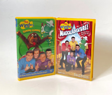 Wiggles VHS Lot of 2 The Yummy Yummy  & The Wiggles Magical Adventure Clam Shell