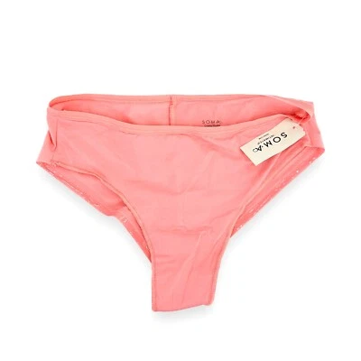 Soma Intimates Vanishing Edge Micro Cheeky Hipster ~ Rosa fieltro ~ Talla S [NUEVO CON ETIQUETAS] Foto 1 de 3