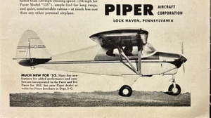 1952 Piper Pacer Tri-Pacer Cross-Country Aircraft Lock Haven PA Vintage Print Ad - Bild 1 von 7