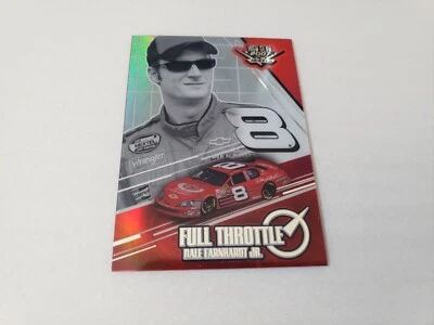 Dale Earnhardt Jr 2007 Wheels High Gear Full Throttle #FT4 Insert Card NASCAR - Image 1 of 2