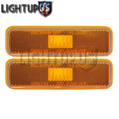 Left Right Front Side Marker Lights for 1972-1991 DODGE OMNI CHARGER PLYMOUTH Foto 1 de 2