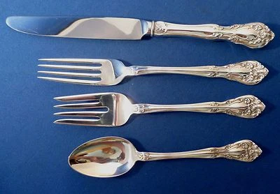 CHATEAU ROSE-ALVIN 4PC STERLING LUNCH PLACE SETTING-FRENCH - Image 1 of 3