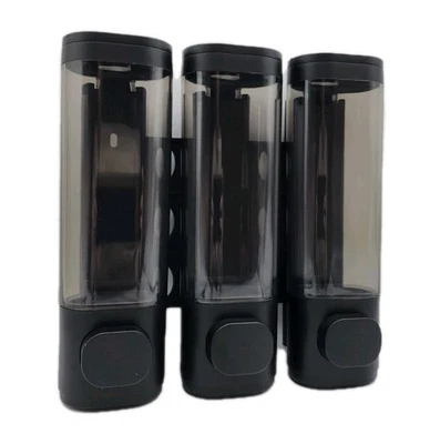 Champú de pared 3, dispensador acondicionador, dispensador de ducha de lavado corporal 300 ml Foto 1 de 4