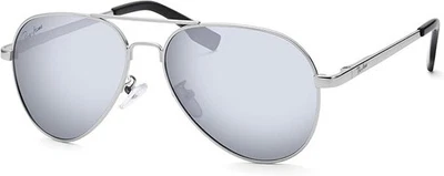 Pro Acme 男式飞行员太阳镜经典偏光 UV400 防护... — 第 1/4 张图片