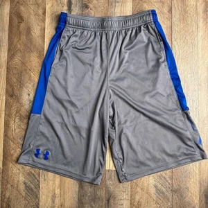 Under Armour Shorts Youth Size Large Gray Athletic Training Running Soccer 3561 - Picture 1 of 10