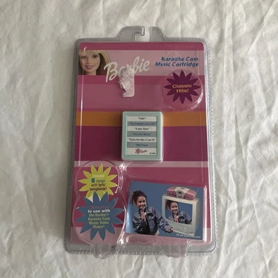 Barbie Karaoke Cam Music Cartridge Classic Hits With Lyric Book 2003 NEW - Image 1 of 4