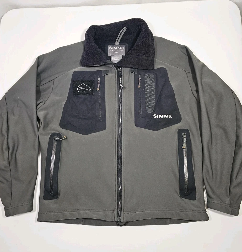 Chaqueta Simms Wind Stopper Soft Shell cremallera completa para mujer mediana pesca al aire libre Foto 1 de 4