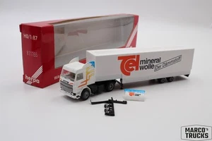 Herpa Scania 143 450 jumbo trailer truck “TEL Mineral Wool Insulation” 1:87 /H23 - Picture 1 of 1
