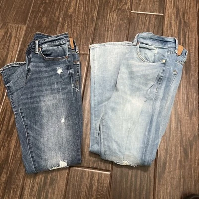 Usado en Excelente Condición Lote de 2 Vaqueros Aero Skinny Distress 29W X 30L Foto 1 de 4