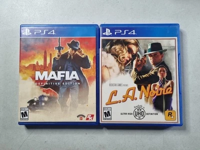 Mafia: Definitive Edition & L.A. Noire Bumdle Lot Sony PlayStation 4 Ps4 - Image 1 of 4
