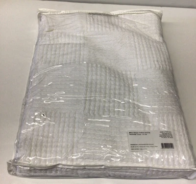 Manta grande tejido de cesta The Company Store - BLANCA - 50 X 70 pulgadas Foto 1 de 3