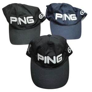 PING G2 Lot of 3 Embroidered Spell Out Hat Cap Strap back Golf PGA LPGA Logo - Picture 1 of 13