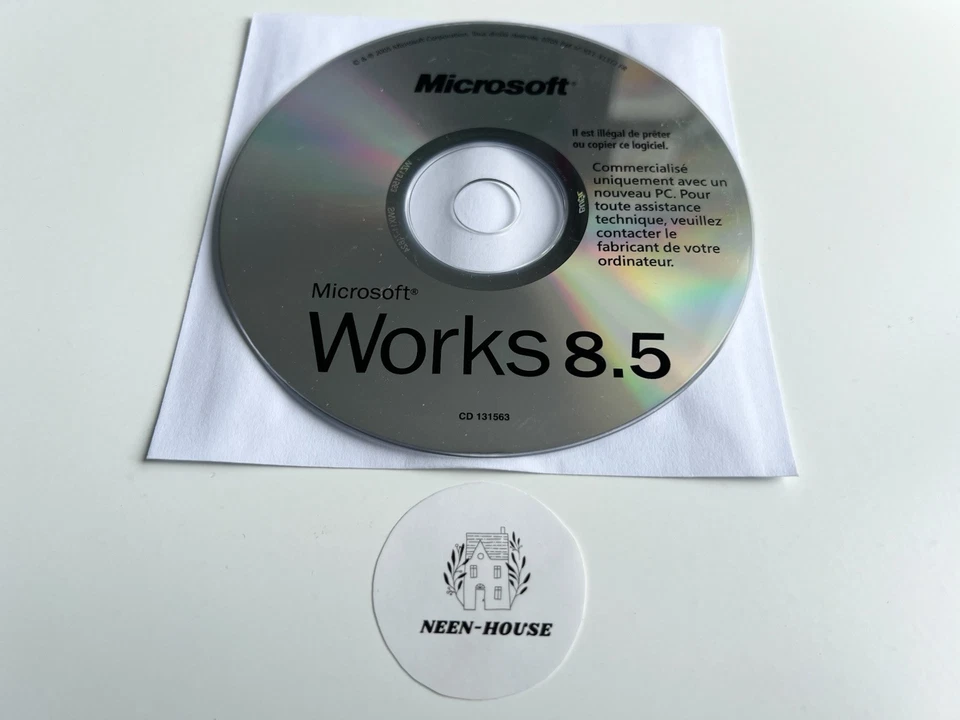 Microsoft Works Version 8.5 - Logiciel PC OEM - FR - CD - Image 1 of 1