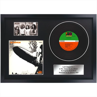 Led Zeppelin – Led Zeppelin I / Memorabilia / LP/ Souvenir in black frame / Rock - Image 1 of 4