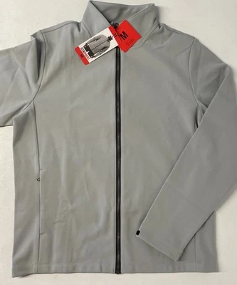 32 DEGREES HEAT Men's Stand Up Collar Full Zip Jacket MEDIUM Regular Fit GRAY - Image 1 of 4