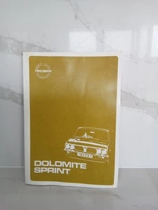 Triumph Dolomite Sprint Werksbesitzer Reparatur Betrieb Werkstatthandbuch guter Zustand - Bild 1 von 24