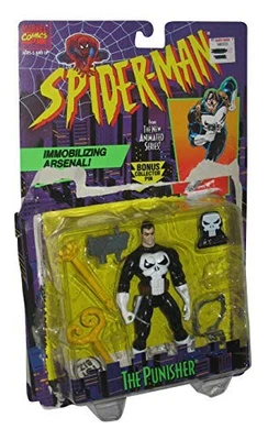 1995 TOYBIZ SPIDER-MAN THE PUNISHER ACTION FIGURE WITH IMMOBILIZING ARSENAL - Image 1 of 2