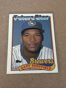 Gary Sheffield 1989 Topps Rookie Card #343 Milwaukee Brewers - Picture 1 of 4