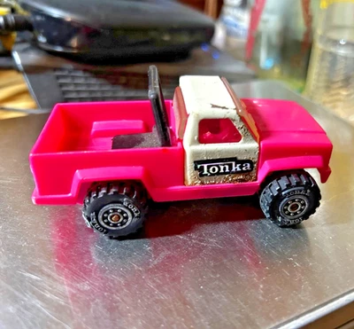 Pequeña camioneta de juguete Tonka Pink 1978 vintage hecha en EE. UU. Foto 1 de 4