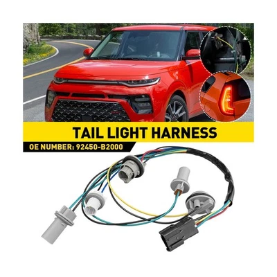 Arnés de cableado de lámpara trasera lateral para conductor o pasajero para Kia Soul 2013-2019 Foto 1 de 4