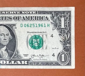June 25, 1961  (D 06251961 H) Birthday Note $1 One Dollar Bill - Picture 1 of 3