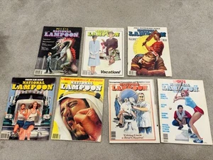 Vintage Lot of 7 Issues National Lampoon Magazine 1979 & 1980 May Jun Jul Aug - Picture 1 of 13