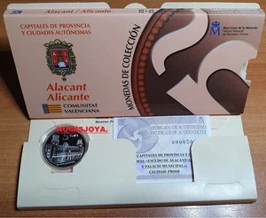 5 EUROS PLATA 2010 serie CAPITALES de PROVINCIA y CIUDADES AUTONOMAS ALICANTE. - Picture 1 of 1