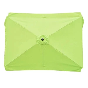 6.5x10ft Patio Umbrella Cover Top Replacement Umbrella Canopy Rectangle Green - Picture 1 of 8