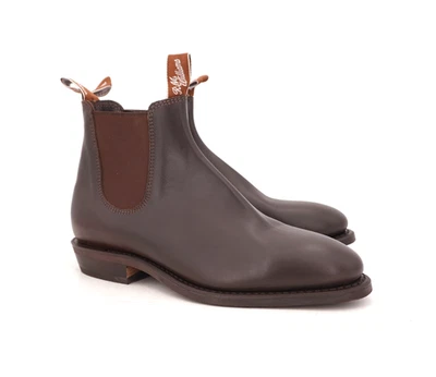 NOVO | $619 RM WILLIAMS 8.5 D UK 6 ADELAIDE CHELSEA BOTA CASTANHA MARROM YEARLING - Imagem 1 de 4
