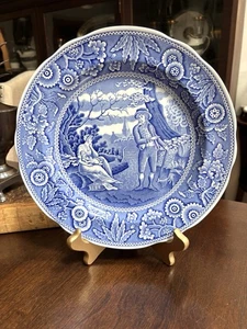 Spode England Blue Room Collection Dinner Plate 10.5” Woodman - Picture 1 of 3