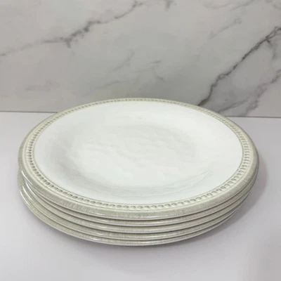 Juego de 5 platos de cena de melamina Pier 1 Spice Route informales blanco roto Foto 1 de 4