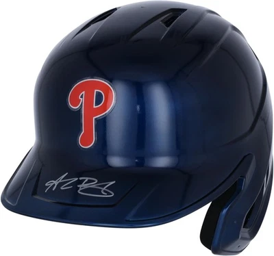 Alec Bohm Phillies Signed Alternate Chrome Rawlings Mach Replica Batting Helmet - Image 1 of 3