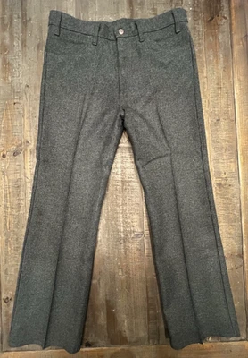 Levi’s Vintage Made in USA Charcoal Western Dress Jeans Pants W36 L30 Black Tab - Image 1 of 4