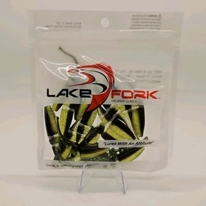 Lake Fork Baby Shad. 2.25 inch, Color: Black/Chart/Silver Flake - Picture 1 of 4