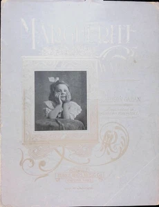 Marguerite Sheet Music Advanced Piano Solo May Morrison Gahan 1904 Large Format - Picture 1 of 3