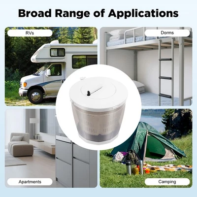 2 in 1 Hand Operated Washing Machine Spin Dryer Manual Clothes Washer For Travel - Image 1 of 4