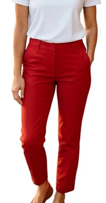 Banana Republic Sloan Fit Slim Ankle Pants Size 4 petite Red - Image 1 of 4